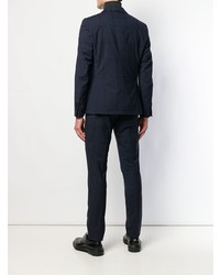 Мужской темно-синий пиджак в клетку от Manuel Ritz