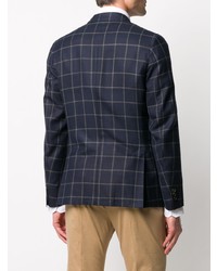 Мужской темно-синий пиджак в клетку от Paul Smith