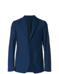 Мужской темно-синий пиджак в клетку от Prada