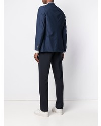 Мужской темно-синий пиджак в клетку от Tombolini