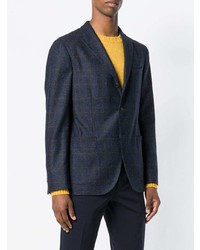 Мужской темно-синий пиджак в клетку от Boglioli