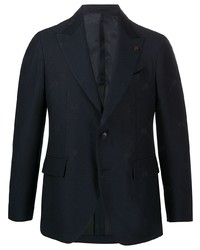 Мужской темно-синий пиджак с вышивкой от Gabriele Pasini