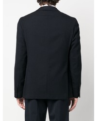 Мужской темно-синий пиджак с вышивкой от Lardini