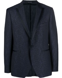 Мужской темно-синий пиджак с "огурцами" от Tagliatore
