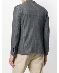 Мужской темно-синий пиджак с принтом от Tagliatore