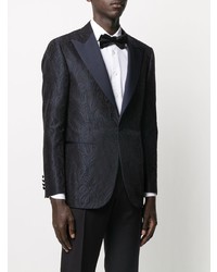 Мужской темно-синий пиджак с принтом от Canali