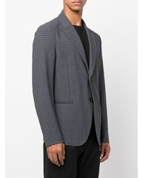 Мужской темно-синий пиджак с принтом от Hydrogen