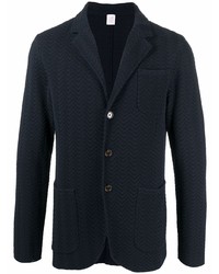 Мужской темно-синий пиджак с узором зигзаг от Eleventy