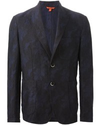 Мужской темно-синий пиджак с цветочным принтом от Barena