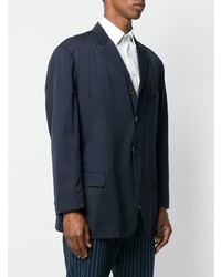 Мужской темно-синий пиджак от Yohji Yamamoto Pre-Owned