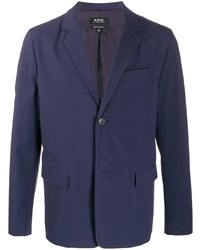 Мужской темно-синий пиджак от A.P.C.