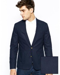 Мужской темно-синий пиджак от Asos