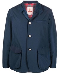 Мужской темно-синий пиджак от Baracuta