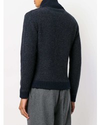 Мужской темно-синий пиджак от Zanone