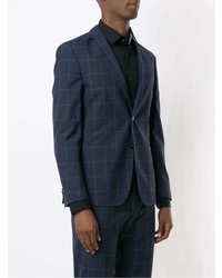 Мужской темно-синий пиджак от BOSS