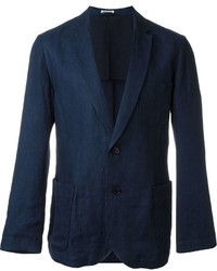 Мужской темно-синий пиджак от Blue Blue Japan