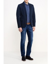 Мужской темно-синий пиджак от Boss Orange