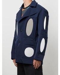Мужской темно-синий пиджак от Walter Van Beirendonck