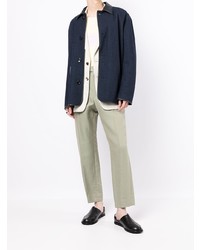 Мужской темно-синий пиджак от Agnona