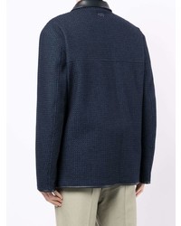 Мужской темно-синий пиджак от Agnona