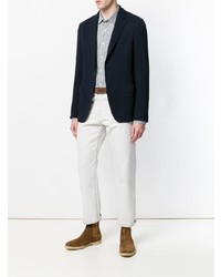 Мужской темно-синий пиджак от Salvatore Ferragamo