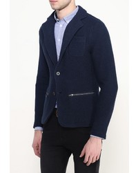 Мужской темно-синий пиджак от Casual Friday by Blend