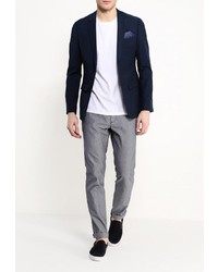 Мужской темно-синий пиджак от Casual Friday by Blend