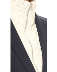 Женский темно-синий пиджак от Veronica Beard