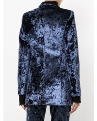 Женский темно-синий пиджак от Strateas Carlucci