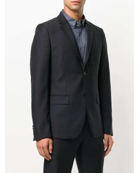 Мужской темно-синий пиджак от Wooyoungmi