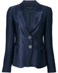 Женский темно-синий пиджак от Emporio Armani