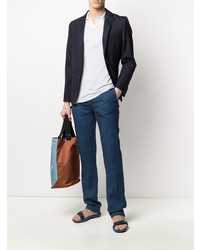 Мужской темно-синий пиджак от Officine Generale