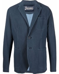 Мужской темно-синий пиджак от Herno
