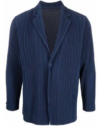 Мужской темно-синий пиджак от Homme Plissé Issey Miyake