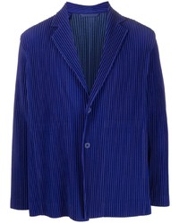 Мужской темно-синий пиджак от Homme Plissé Issey Miyake