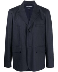 Мужской темно-синий пиджак от Jacquemus