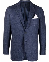 Мужской темно-синий пиджак от Kiton