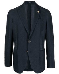 Мужской темно-синий пиджак от Lardini