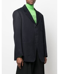 Мужской темно-синий пиджак от Raf Simons