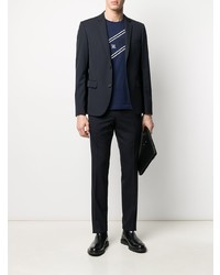 Мужской темно-синий пиджак от Fendi