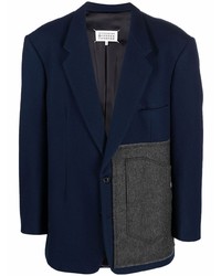 Мужской темно-синий пиджак от Maison Margiela