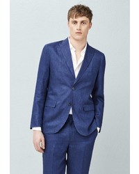 Мужской темно-синий пиджак от Mango Man