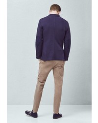 Мужской темно-синий пиджак от Mango Man