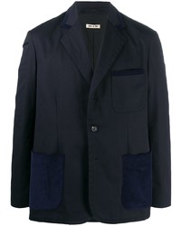 Мужской темно-синий пиджак от Marni