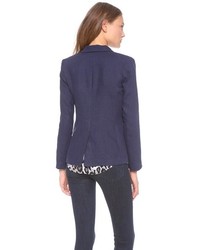 Женский темно-синий пиджак от Joie