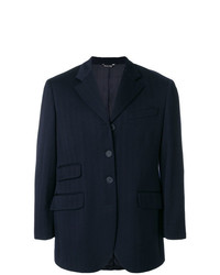 Мужской темно-синий пиджак от Moschino Vintage