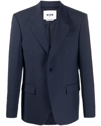 Мужской темно-синий пиджак от MSGM
