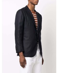 Мужской темно-синий пиджак от Kiton