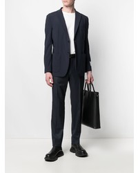 Мужской темно-синий пиджак от Traiano Milano