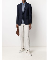 Мужской темно-синий пиджак от BOSS